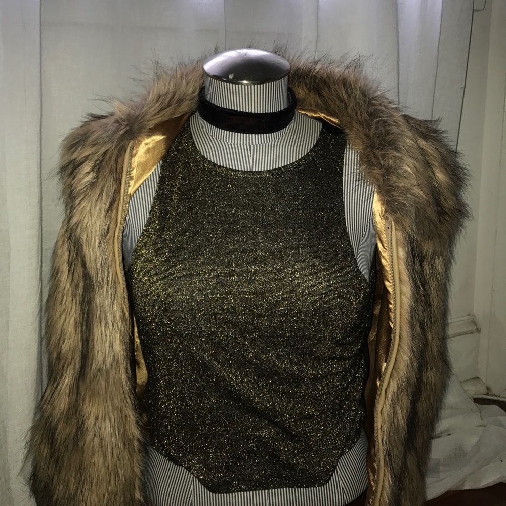 Sparkly stretchy crop